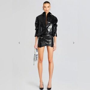 NWT Retrofete Royce leather skirt small